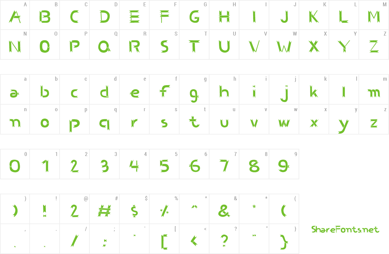 Font BCS BenWood preview